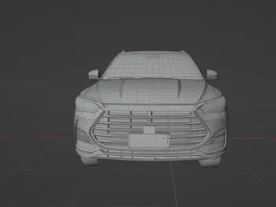 BYD Song Pro DM 2022 low poly  3D model