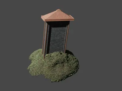 Ultimate Gotic Grave Free low-poly 3D model