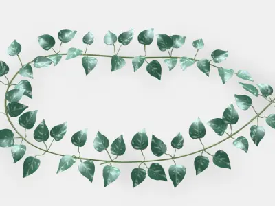 SMYCKA Artificial garland Low-poly 3D model