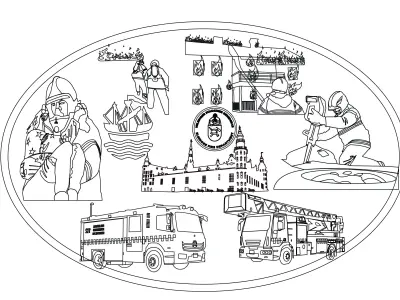 3D Fireman Buckle for belt 3D print model