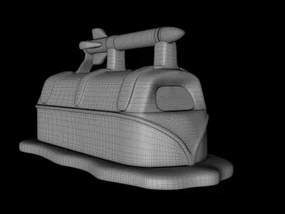 Armed SciFi VW Van 3D model