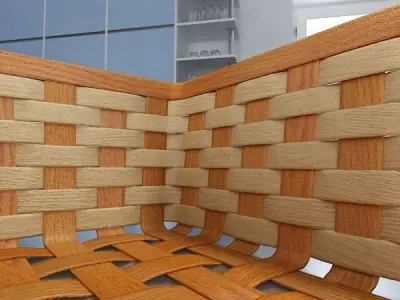 Wicker Fruit or Bread Basket 2 3D model