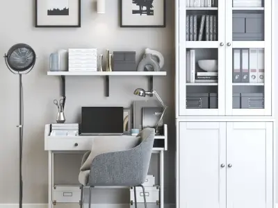 Office workplace 128 3D model