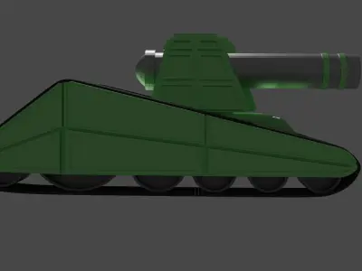 the goliath tank Low-poly 3D model