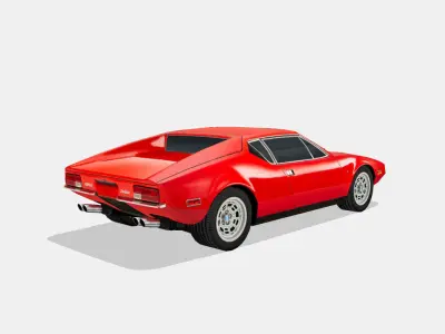 De Tomaso Pantera 1974 Low-poly 3D model