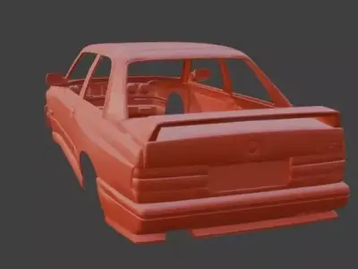 Classic Car Body Shell 3D Model DIY RC Car 3D print model