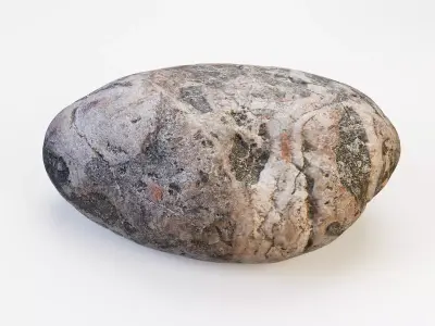 Small Stone 02 PBR Low-poly 3D model
