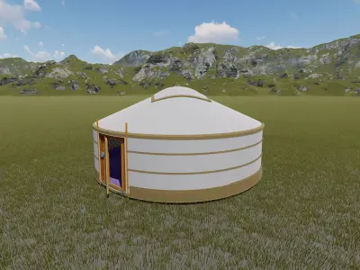 Mongolian traditional GER  3D model