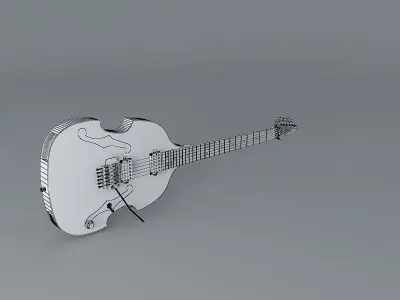Paul Gilberts Ibanez violin guitar Free 3D model