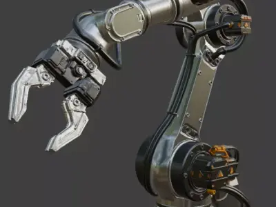 Industrial Robotic Arm 3D ModeL 3D model