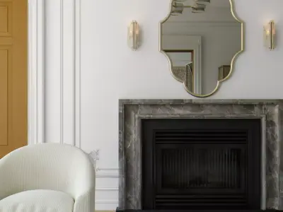 Modern Classic Living and Bedroom Set 3D model