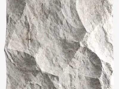 319-RockPanel piece of stone on wall 3D model