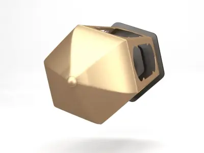 Lantern gold 3D model