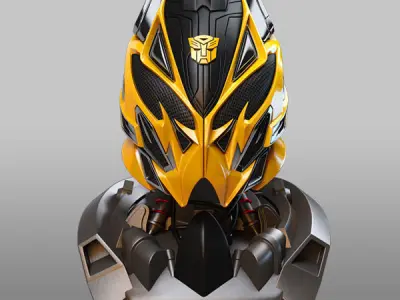 Bumblebee battle head transformers 4 3D model
