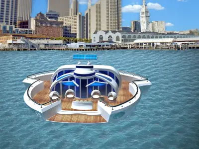 Luxury Yacht  Free 3D model