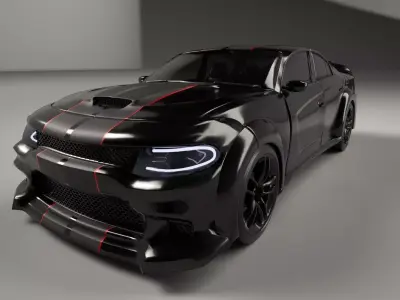 American Muscle Car 3D model