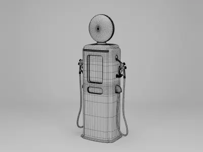 Retro Texaco Gas Pump 3D model