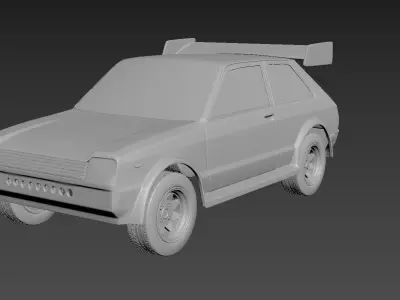 Toyota Starlet 60 1983 Body For Print 3D print model