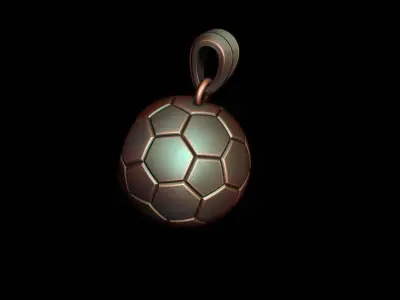 Football ball pendant 3d 3D print model