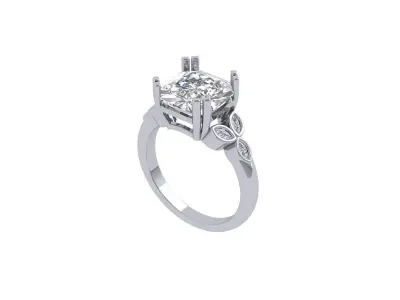Wedding Ring  3D print model 22