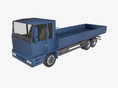 board truck Low-poly 3D model