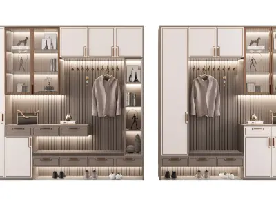 New Chinese shoe style cabinet 3D model