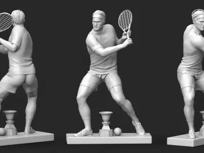 Roger Federer 3D Printable 3 3D print model