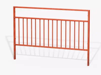 Guardrail B Low-poly 3D model