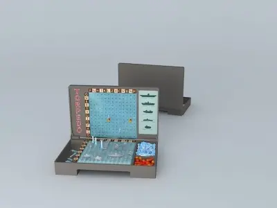 Battleship Board Game Free 3D model