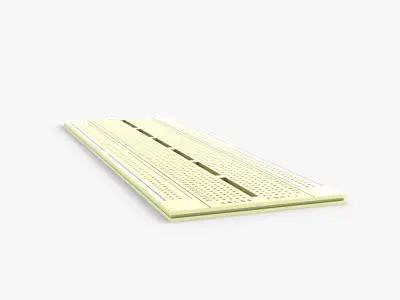 Breadboard Low-poly 3D model