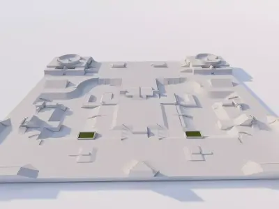 Skatepark-Skate Park PACK 3D model