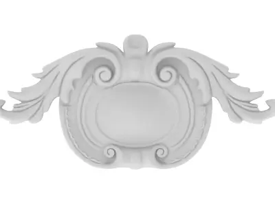 Cartouche Ornament 008 3D model