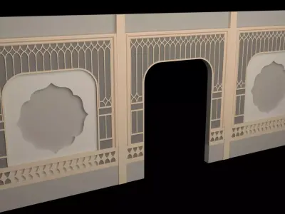 Indian Wall Panel 3D model