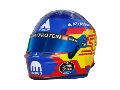 F1 Carlos Sainz Helmet 2025 3D model