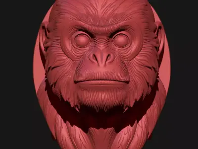 monkey 3D print model