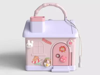 Cute little show piece Low-poly 3D model
