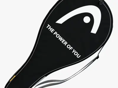 Tennis Racket Head Case Low-poly 3D model