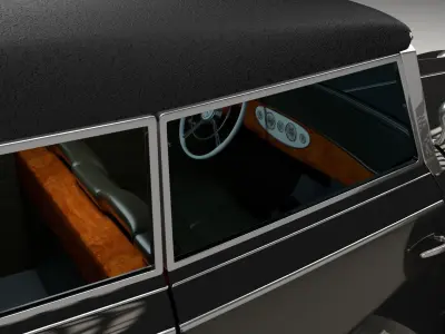 Mercedes 770k Grosser Staff Car HDRI 3D model