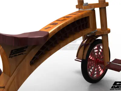 CGPdesign academy Spajdi- kid bike- design by Almir Covic Free 3D model