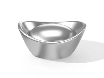 Silver Bar 3D model