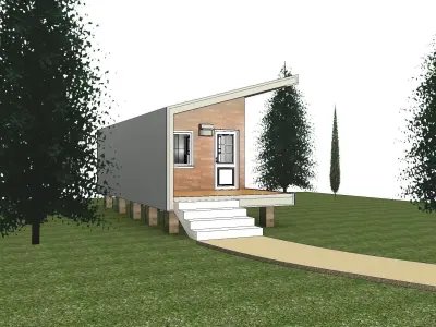house in the froset 3D model