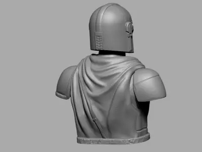 Bust of The Mandalorian Free 3D print model