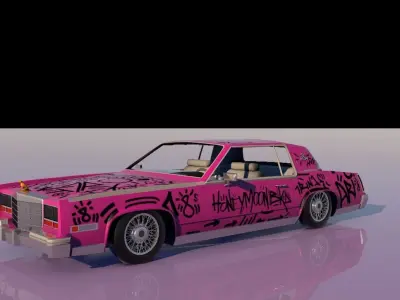 7 Rings Car - Sweetener World Tour Ariana Grande  3D model