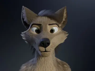 Kadu Anthro Wolf 3D model