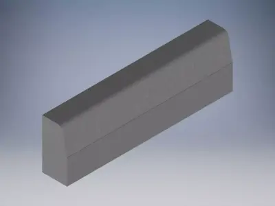 Concrete Curb 3D model