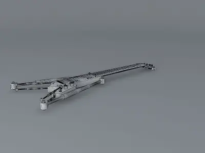 Industrial strength guitar Free 3D model