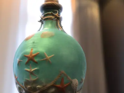 Decorative Starfish Potion Bottle Low-poly 3D model