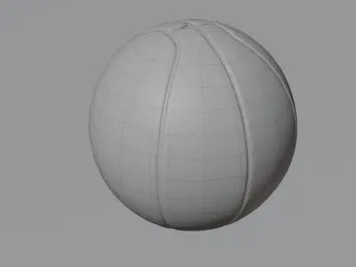 Basketball ball Low-poly 3D model order