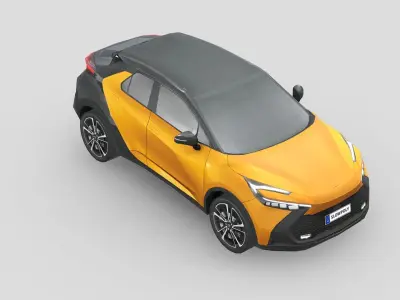 Toyota C-HR 2024 Low-poly 3D model