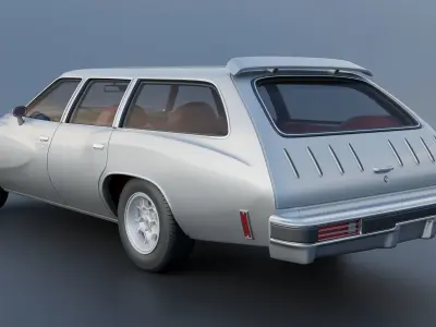 Pontiac Grand Am Station Wagon 1973  3D print model